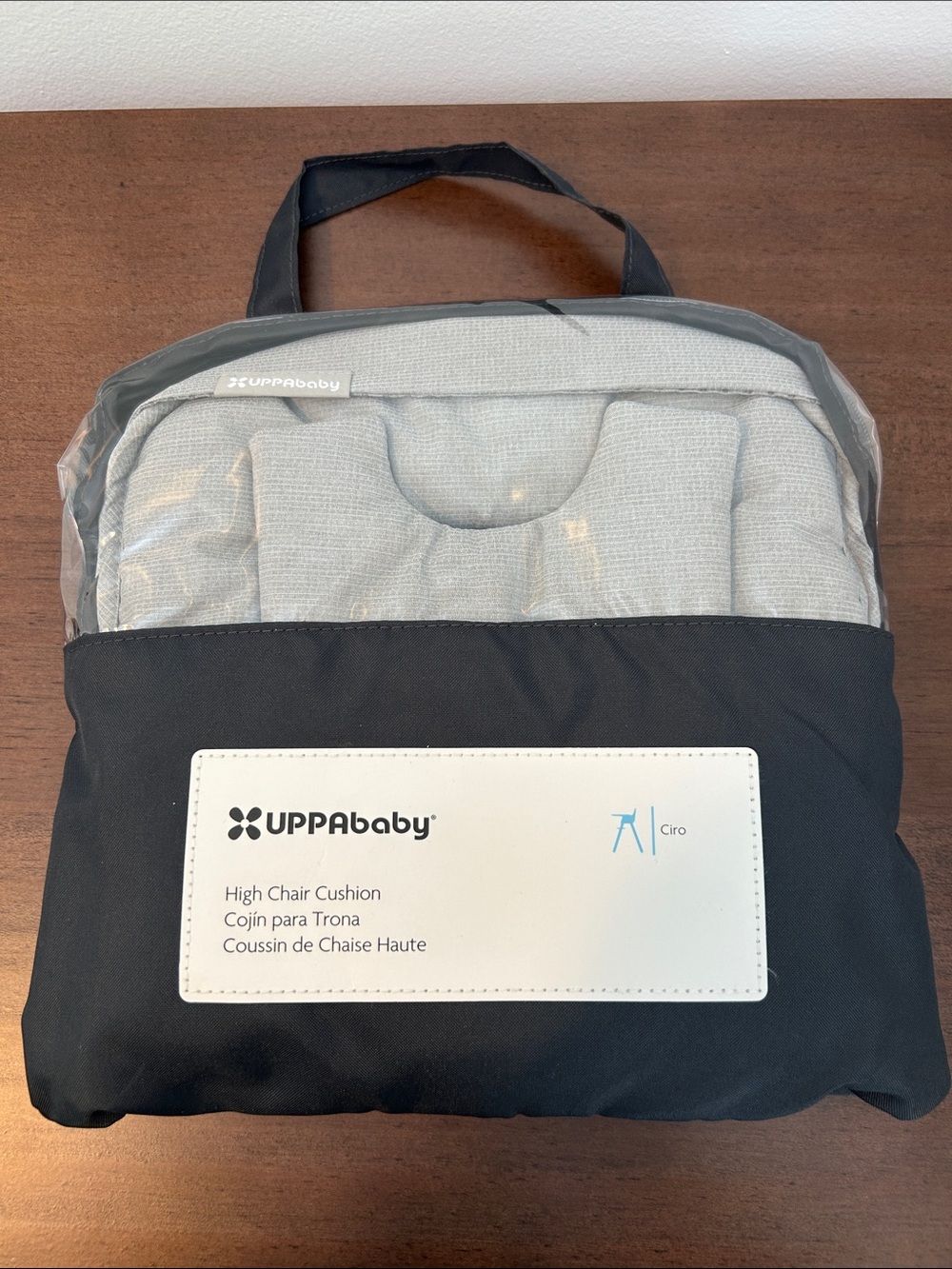UPPAbaby Ciro High Chair Cushion in Light Grey - New